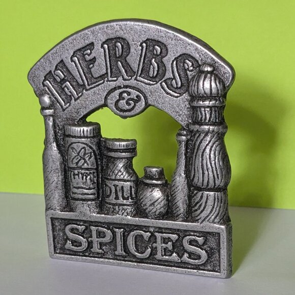 Carson Pewter Other - Carson Pewter "Herbs & Spices" mini taper candle holder